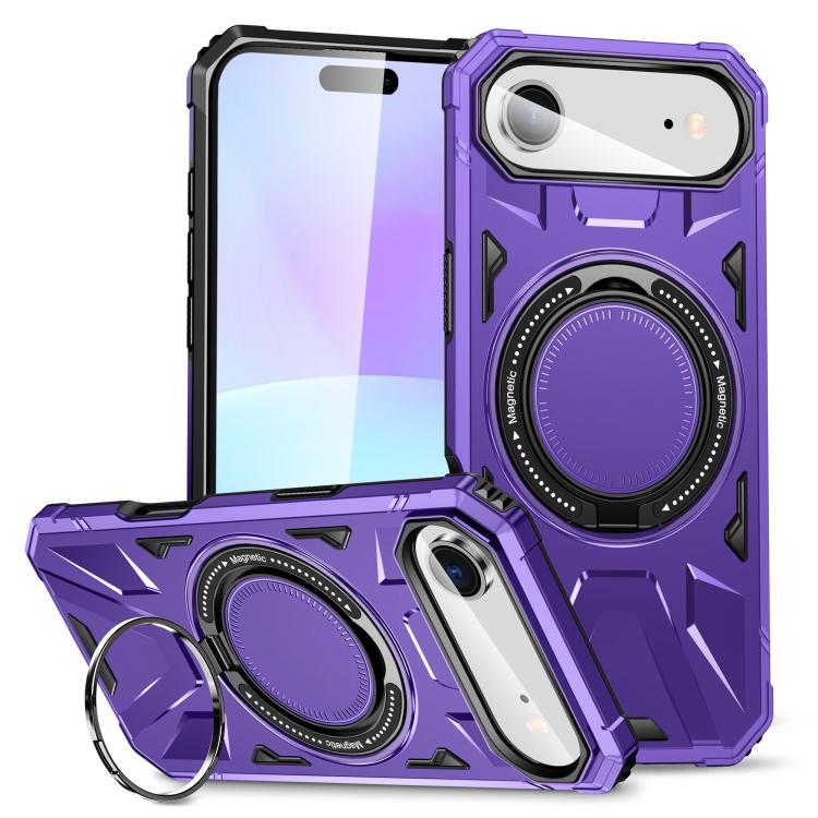 Coque de téléphone antichoc magnétique MagSafe avec anneau de support, Pour iPhone 17 Pro Max, Pour iPhone 17 Pro, Pour iPhone 17, Pour iPhone Air, Pour iPhone 16 Pro Max, Pour iPhone 16 Pro