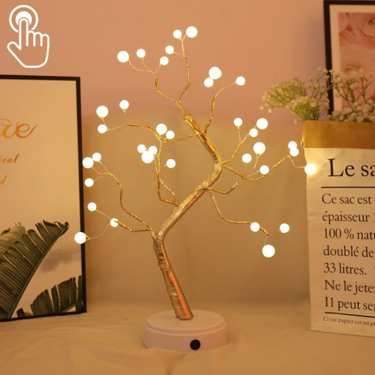 36 LED Arbre Perle Fil de Cuivre Lampe de Table Décoration Créative Veilleuse Tactile (Lumière Blanche Chaude), 36 LED Blanc Chaud, 36 LED Rose, 108 LED Blanc Chaud, 108 LED Rose, 108 LED Blanc, 108 LED Multicolore, 48 LED Blanc Chaud...