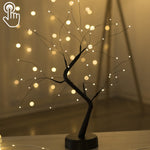 36 LED Arbre Perle Fil de Cuivre Lampe de Table Décoration Créative Veilleuse Tactile (Lumière Blanche Chaude), 36 LED Blanc Chaud, 36 LED Rose, 108 LED Blanc Chaud, 108 LED Rose, 108 LED Blanc, 108 LED Multicolore, 48 LED Blanc Chaud...