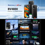 Blackview BV4800, IP68/IP69K/MIL-STD-810H, 6,56 pouces Android 13 MediaTek MT6761V/WB Helio A22 Quad Core, Réseau : 4G, OTG, BV4800 3GB+64GB