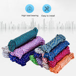 Corde épaisse en nylon pour étendre le linge, couleur aléatoire, 5m, 20m