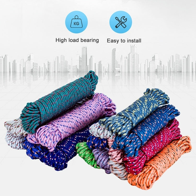 Corde épaisse en nylon pour étendre le linge, couleur aléatoire, 5m, 20m