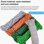 Corde épaisse en nylon pour étendre le linge, couleur aléatoire, 5m, 20m