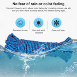 Corde épaisse en nylon pour étendre le linge, couleur aléatoire, 5m, 20m