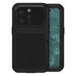 Étui de téléphone LOVE MEI antichoc en métal, étanche à vie et anti-poussière, pour iPhone 17 Pro Max, pour iPhone 17 Pro, pour iPhone 17, pour iPhone 16 Pro Max, pour iPhone 16 Pro, pour iPhone 16, pour iPhone 15 Pro Max, pour iPhone 15 Pro