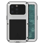 Étui de téléphone LOVE MEI antichoc en métal, étanche à vie et anti-poussière, pour iPhone 17 Pro Max, pour iPhone 17 Pro, pour iPhone 17, pour iPhone 16 Pro Max, pour iPhone 16 Pro, pour iPhone 16, pour iPhone 15 Pro Max, pour iPhone 15 Pro