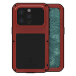Étui de téléphone LOVE MEI antichoc en métal, étanche à vie et anti-poussière, pour iPhone 17 Pro Max, pour iPhone 17 Pro, pour iPhone 17, pour iPhone 16 Pro Max, pour iPhone 16 Pro, pour iPhone 16, pour iPhone 15 Pro Max, pour iPhone 15 Pro