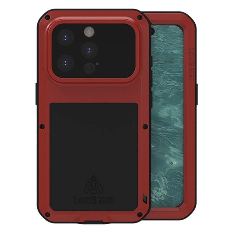 Étui de téléphone LOVE MEI antichoc en métal, étanche à vie et anti-poussière, pour iPhone 17 Pro Max, pour iPhone 17 Pro, pour iPhone 17, pour iPhone 16 Pro Max, pour iPhone 16 Pro, pour iPhone 16, pour iPhone 15 Pro Max, pour iPhone 15 Pro
