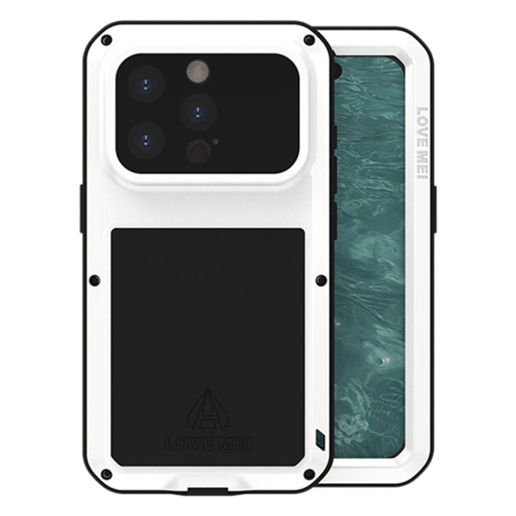 Étui de téléphone LOVE MEI antichoc en métal, étanche à vie et anti-poussière, pour iPhone 17 Pro Max, pour iPhone 17 Pro, pour iPhone 17, pour iPhone 16 Pro Max, pour iPhone 16 Pro, pour iPhone 16, pour iPhone 15 Pro Max, pour iPhone 15 Pro
