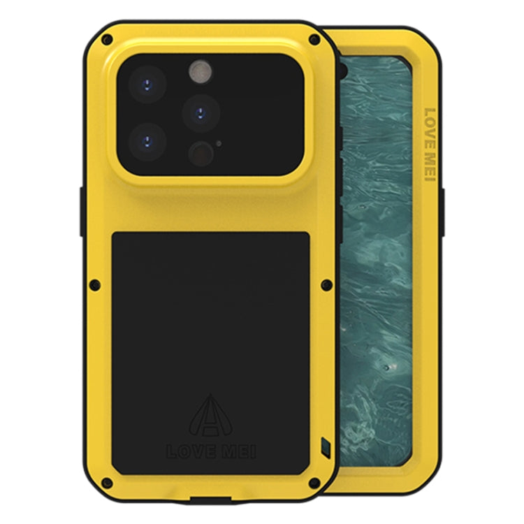Étui de téléphone LOVE MEI antichoc en métal, étanche à vie et anti-poussière, pour iPhone 17 Pro Max, pour iPhone 17 Pro, pour iPhone 17, pour iPhone 16 Pro Max, pour iPhone 16 Pro, pour iPhone 16, pour iPhone 15 Pro Max, pour iPhone 15 Pro