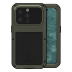 Étui de téléphone LOVE MEI antichoc en métal, étanche à vie et anti-poussière, pour iPhone 17 Pro Max, pour iPhone 17 Pro, pour iPhone 17, pour iPhone 16 Pro Max, pour iPhone 16 Pro, pour iPhone 16, pour iPhone 15 Pro Max, pour iPhone 15 Pro