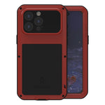 Étui de téléphone LOVE MEI antichoc en métal, étanche à vie et anti-poussière, pour iPhone 17 Pro Max, pour iPhone 17 Pro, pour iPhone 17, pour iPhone 16 Pro Max, pour iPhone 16 Pro, pour iPhone 16, pour iPhone 15 Pro Max, pour iPhone 15 Pro