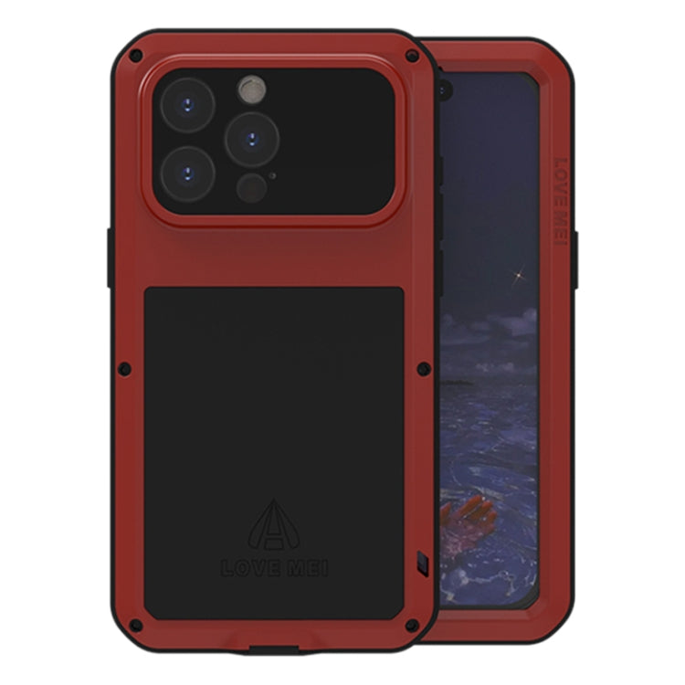 Étui de téléphone LOVE MEI antichoc en métal, étanche à vie et anti-poussière, pour iPhone 17 Pro Max, pour iPhone 17 Pro, pour iPhone 17, pour iPhone 16 Pro Max, pour iPhone 16 Pro, pour iPhone 16, pour iPhone 15 Pro Max, pour iPhone 15 Pro