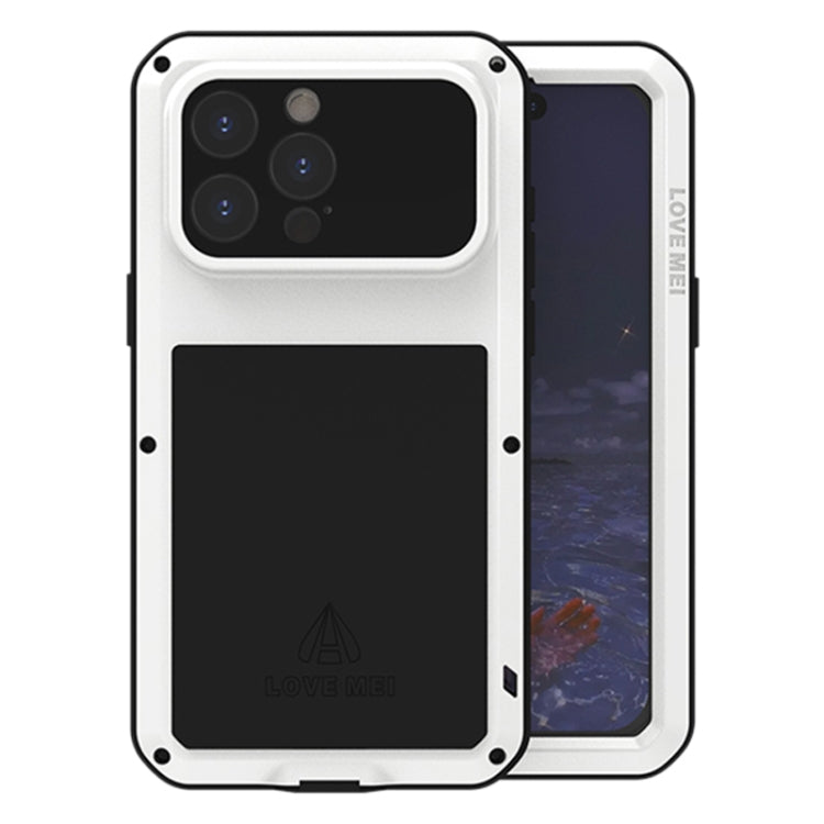 Étui de téléphone LOVE MEI antichoc en métal, étanche à vie et anti-poussière, pour iPhone 17 Pro Max, pour iPhone 17 Pro, pour iPhone 17, pour iPhone 16 Pro Max, pour iPhone 16 Pro, pour iPhone 16, pour iPhone 15 Pro Max, pour iPhone 15 Pro