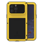 Étui de téléphone LOVE MEI antichoc en métal, étanche à vie et anti-poussière, pour iPhone 17 Pro Max, pour iPhone 17 Pro, pour iPhone 17, pour iPhone 16 Pro Max, pour iPhone 16 Pro, pour iPhone 16, pour iPhone 15 Pro Max, pour iPhone 15 Pro