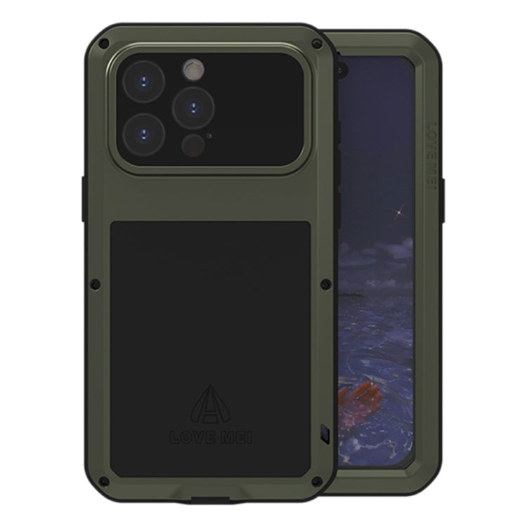 Étui de téléphone LOVE MEI antichoc en métal, étanche à vie et anti-poussière, pour iPhone 17 Pro Max, pour iPhone 17 Pro, pour iPhone 17, pour iPhone 16 Pro Max, pour iPhone 16 Pro, pour iPhone 16, pour iPhone 15 Pro Max, pour iPhone 15 Pro