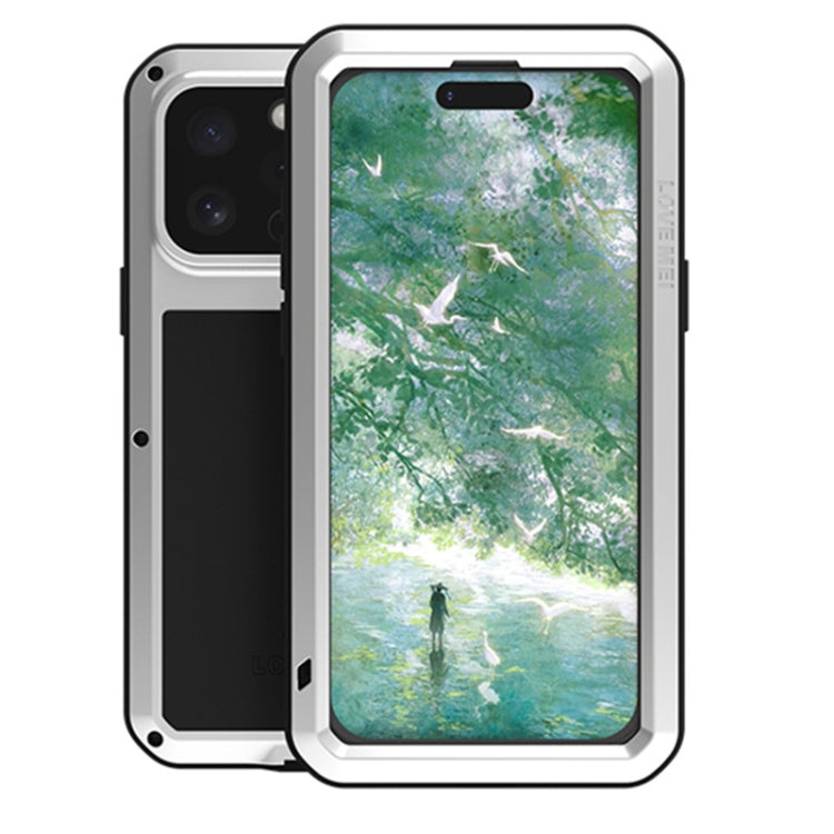 Étui de téléphone LOVE MEI antichoc en métal, étanche à vie et anti-poussière, pour iPhone 17 Pro Max, pour iPhone 17 Pro, pour iPhone 17, pour iPhone 16 Pro Max, pour iPhone 16 Pro, pour iPhone 16, pour iPhone 15 Pro Max, pour iPhone 15 Pro