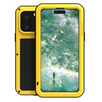 Étui de téléphone LOVE MEI antichoc en métal, étanche à vie et anti-poussière, pour iPhone 17 Pro Max, pour iPhone 17 Pro, pour iPhone 17, pour iPhone 16 Pro Max, pour iPhone 16 Pro, pour iPhone 16, pour iPhone 15 Pro Max, pour iPhone 15 Pro