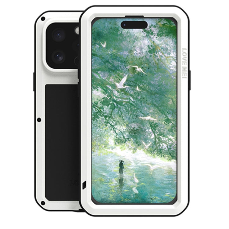 Étui de téléphone LOVE MEI antichoc en métal, étanche à vie et anti-poussière, pour iPhone 17 Pro Max, pour iPhone 17 Pro, pour iPhone 17, pour iPhone 16 Pro Max, pour iPhone 16 Pro, pour iPhone 16, pour iPhone 15 Pro Max, pour iPhone 15 Pro