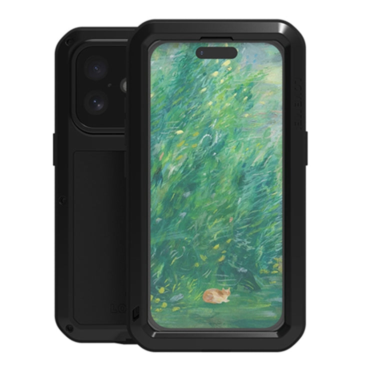 Étui de téléphone LOVE MEI antichoc en métal, étanche à vie et anti-poussière, pour iPhone 17 Pro Max, pour iPhone 17 Pro, pour iPhone 17, pour iPhone 16 Pro Max, pour iPhone 16 Pro, pour iPhone 16, pour iPhone 15 Pro Max, pour iPhone 15 Pro