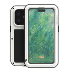 Étui de téléphone LOVE MEI antichoc en métal, étanche à vie et anti-poussière, pour iPhone 17 Pro Max, pour iPhone 17 Pro, pour iPhone 17, pour iPhone 16 Pro Max, pour iPhone 16 Pro, pour iPhone 16, pour iPhone 15 Pro Max, pour iPhone 15 Pro