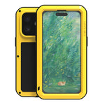 Étui de téléphone LOVE MEI antichoc en métal, étanche à vie et anti-poussière, pour iPhone 17 Pro Max, pour iPhone 17 Pro, pour iPhone 17, pour iPhone 16 Pro Max, pour iPhone 16 Pro, pour iPhone 16, pour iPhone 15 Pro Max, pour iPhone 15 Pro