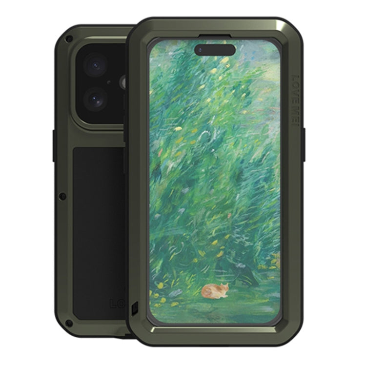 Étui de téléphone LOVE MEI antichoc en métal, étanche à vie et anti-poussière, pour iPhone 17 Pro Max, pour iPhone 17 Pro, pour iPhone 17, pour iPhone 16 Pro Max, pour iPhone 16 Pro, pour iPhone 16, pour iPhone 15 Pro Max, pour iPhone 15 Pro