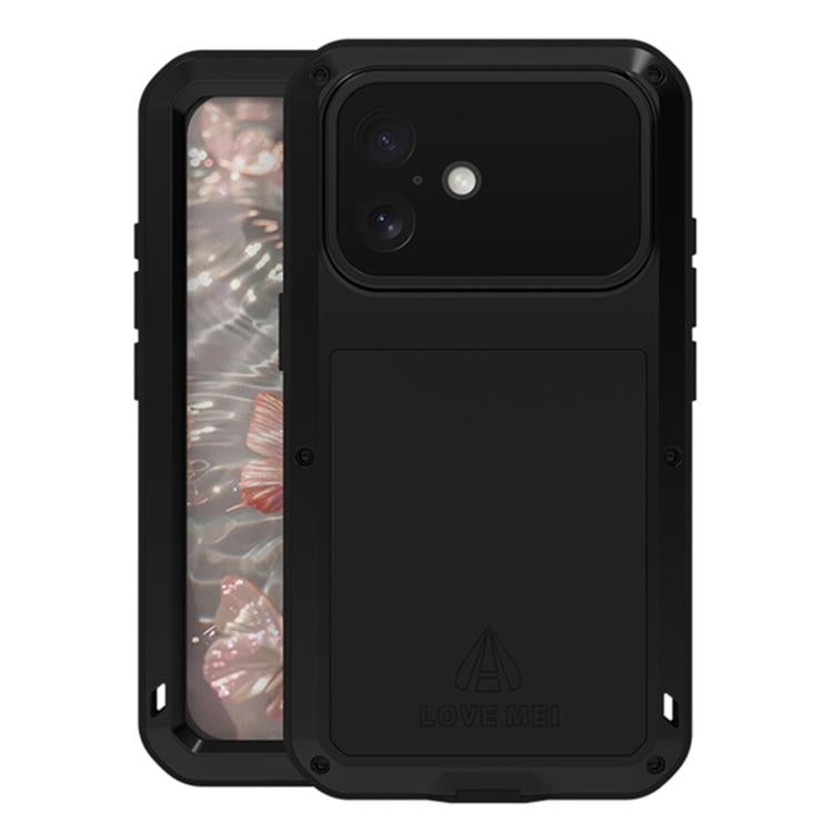 Étui de téléphone LOVE MEI antichoc en métal, étanche à vie et anti-poussière, pour iPhone 17 Pro Max, pour iPhone 17 Pro, pour iPhone 17, pour iPhone 16 Pro Max, pour iPhone 16 Pro, pour iPhone 16, pour iPhone 15 Pro Max, pour iPhone 15 Pro