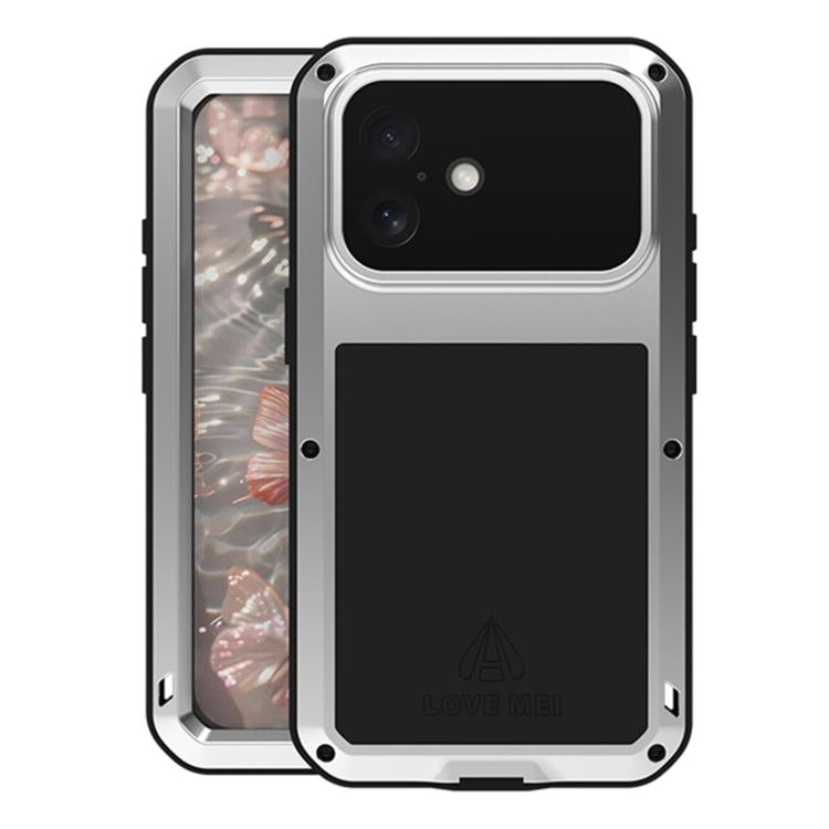 Étui de téléphone LOVE MEI antichoc en métal, étanche à vie et anti-poussière, pour iPhone 17 Pro Max, pour iPhone 17 Pro, pour iPhone 17, pour iPhone 16 Pro Max, pour iPhone 16 Pro, pour iPhone 16, pour iPhone 15 Pro Max, pour iPhone 15 Pro