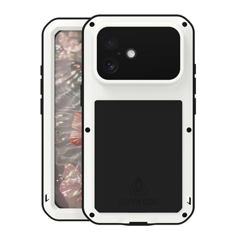 Étui de téléphone LOVE MEI antichoc en métal, étanche à vie et anti-poussière, pour iPhone 17 Pro Max, pour iPhone 17 Pro, pour iPhone 17, pour iPhone 16 Pro Max, pour iPhone 16 Pro, pour iPhone 16, pour iPhone 15 Pro Max, pour iPhone 15 Pro