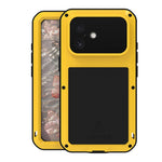 Étui de téléphone LOVE MEI antichoc en métal, étanche à vie et anti-poussière, pour iPhone 17 Pro Max, pour iPhone 17 Pro, pour iPhone 17, pour iPhone 16 Pro Max, pour iPhone 16 Pro, pour iPhone 16, pour iPhone 15 Pro Max, pour iPhone 15 Pro