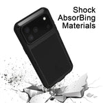 Étui de téléphone LOVE MEI antichoc en métal, étanche à vie et anti-poussière, pour iPhone 17 Pro Max, pour iPhone 17 Pro, pour iPhone 17, pour iPhone 16 Pro Max, pour iPhone 16 Pro, pour iPhone 16, pour iPhone 15 Pro Max, pour iPhone 15 Pro
