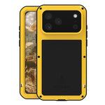 Étui de téléphone LOVE MEI antichoc en métal, étanche à vie et anti-poussière, pour iPhone 17 Pro Max, pour iPhone 17 Pro, pour iPhone 17, pour iPhone 16 Pro Max, pour iPhone 16 Pro, pour iPhone 16, pour iPhone 15 Pro Max, pour iPhone 15 Pro