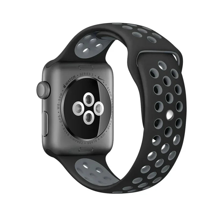 Sport Silicone Watchband Standard Edition, For Apple Watch Series 7 41mm / 6 & SE & 5 & 4 40mm / 3 & 2 & 1 38mm, For Apple Watch Ultra 49mm / Series 8&7 45mm / SE 2&6&SE&5&4 44mm / 3&2&1 42mm