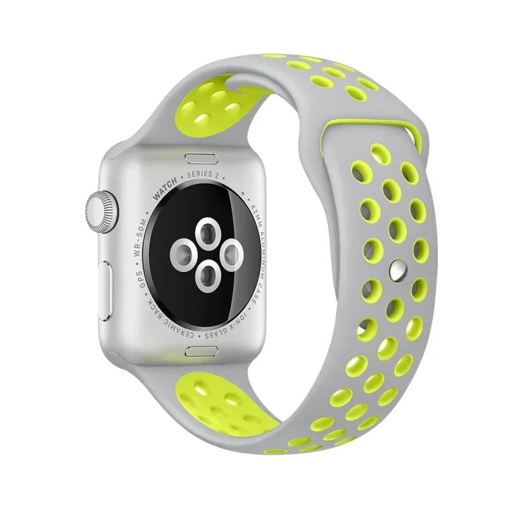 Sport Silicone Watchband Standard Edition, For Apple Watch Series 7 41mm / 6 & SE & 5 & 4 40mm / 3 & 2 & 1 38mm, For Apple Watch Ultra 49mm / Series 8&7 45mm / SE 2&6&SE&5&4 44mm / 3&2&1 42mm