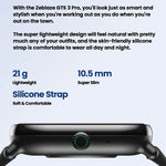 Montre connectée Zeblaze GTS 3 Pro IP68 1,97 pouce HD pour le fitness