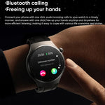 Montre connectée MT200 avec écran AMOLED de 1,43 pouce, étanche IP67, compatible avec les appels, la surveillance de l'ECG, de la température corporelle et de la glycémie.