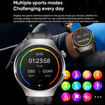 Montre connectée MT200 avec écran AMOLED de 1,43 pouce, étanche IP67, compatible avec les appels, la surveillance de l'ECG, de la température corporelle et de la glycémie.