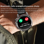 Montre Intelligente AK56 IP67 BT5.1 1.43 pouces, Prend en Charge les Appels Vocaux / la Surveillance de la Santé, Bracelet en Acier Perlé, Bracelet en Maille d'Acier