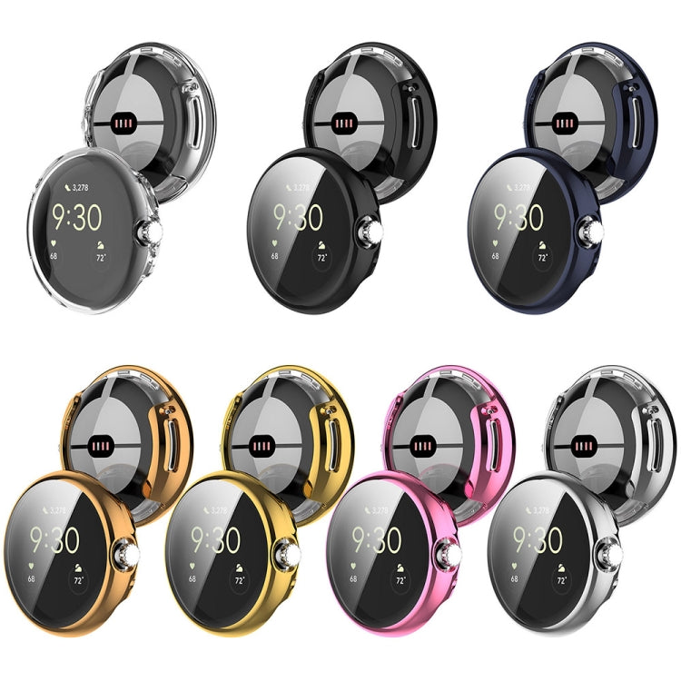 Coque de protection électroplaquée en TPU à couverture complète pour Google Pixel Watch 2