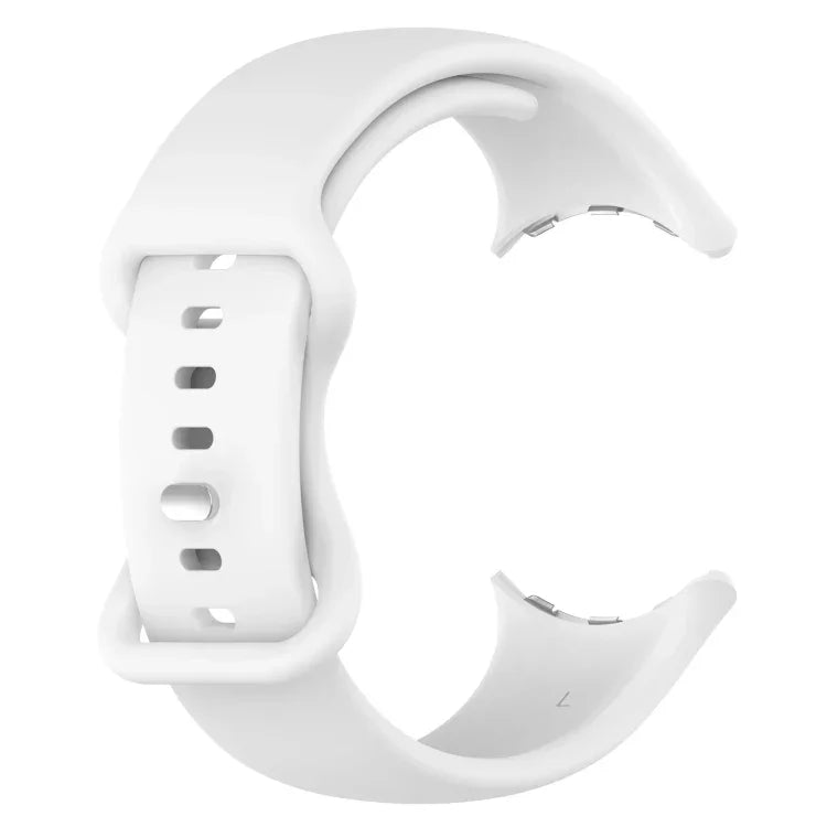 Pour bracelet de montre en silicone de couleur unie Google Pixel Watch 4 / 3 / 2 / 1 41 mm, taille S, taille L