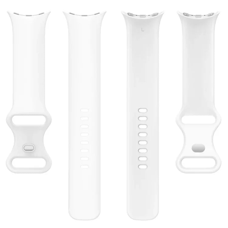 Pour bracelet de montre en silicone de couleur unie Google Pixel Watch 4 / 3 / 2 / 1 41 mm, taille S, taille L
