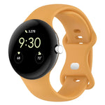 Pour bracelet de montre en silicone de couleur unie Google Pixel Watch 4 / 3 / 2 / 1 41 mm, taille S, taille L