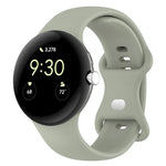 Pour bracelet de montre en silicone de couleur unie Google Pixel Watch 4 / 3 / 2 / 1 41 mm, taille S, taille L