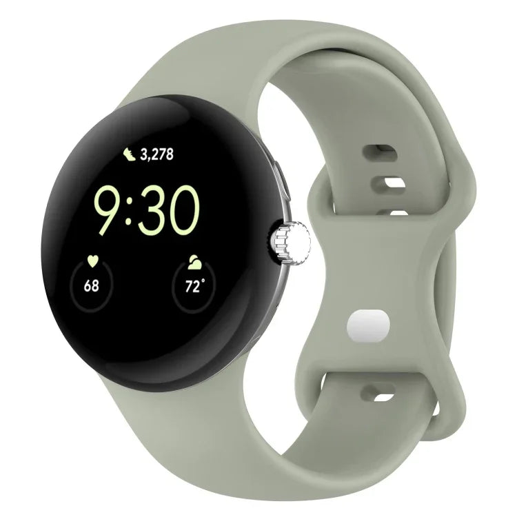 Pour bracelet de montre en silicone de couleur unie Google Pixel Watch 4 / 3 / 2 / 1 41 mm, taille S, taille L