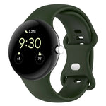 Pour bracelet de montre en silicone de couleur unie Google Pixel Watch 4 / 3 / 2 / 1 41 mm, taille S, taille L