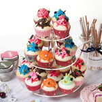 YX062 Présentoir à cupcakes rond en acrylique à 3 niveaux, YX062