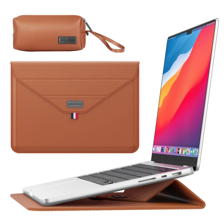 Housse enveloppe pour ordinateur portable avec sac pour accessoires, pour 13/14 pouces, pour 15.4/15.6/16.1 pouces