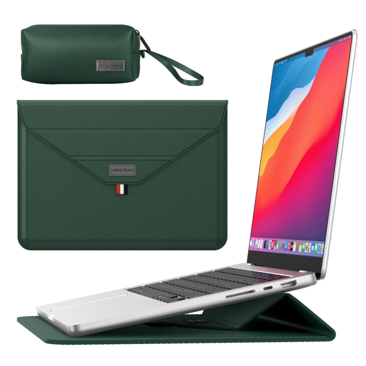 Housse enveloppe pour ordinateur portable avec sac pour accessoires, pour 13/14 pouces, pour 15.4/15.6/16.1 pouces
