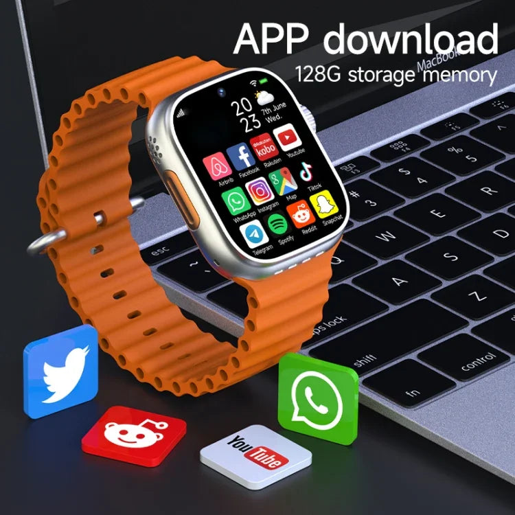Montre connectée GS37 avec écran de 1,95 pouce, Android 9.0, Spreadtrum SL8541E, réseau : 4G, Nano SIM unique, caméras avant et arrière, 1 Go+16 Go